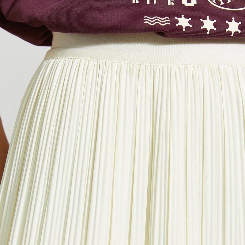 Women's Elegant Pleated A-line Midi Skirt