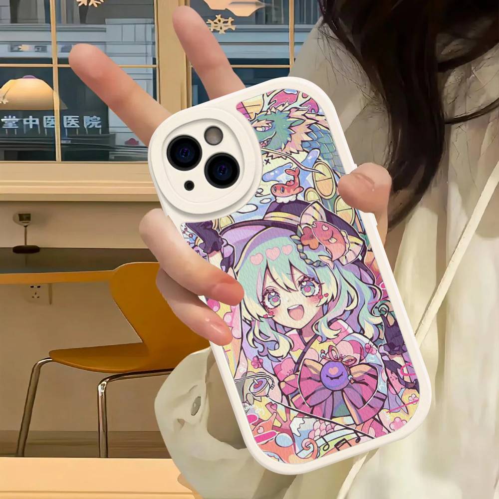 

Classic Game Touhou Project Phone Case For IPhone 16 15 14 11 12 13 Pro Max Plus Back Leather Shell iphone 11 pro