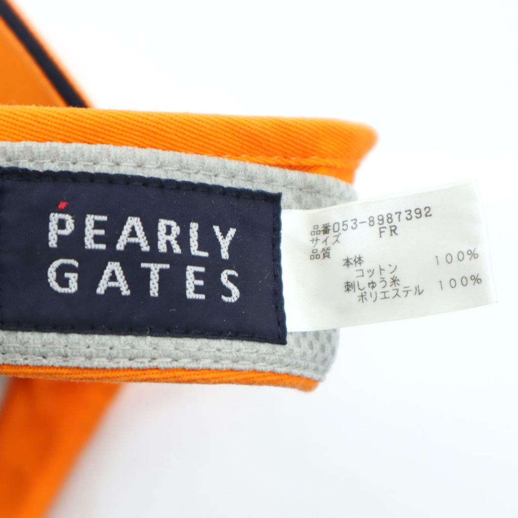 Pearly Gates Sun Visor FREE Orange Golf Unisex Men's Used