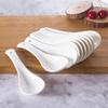 Xiwei White Ceramic Soup Spoons