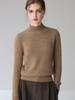 Women's High-End Cashmere Turtleneck Sweater - Long Sleeve, Loose Fit, Warm Knit Wool Base Layer for Autumn/Winter.