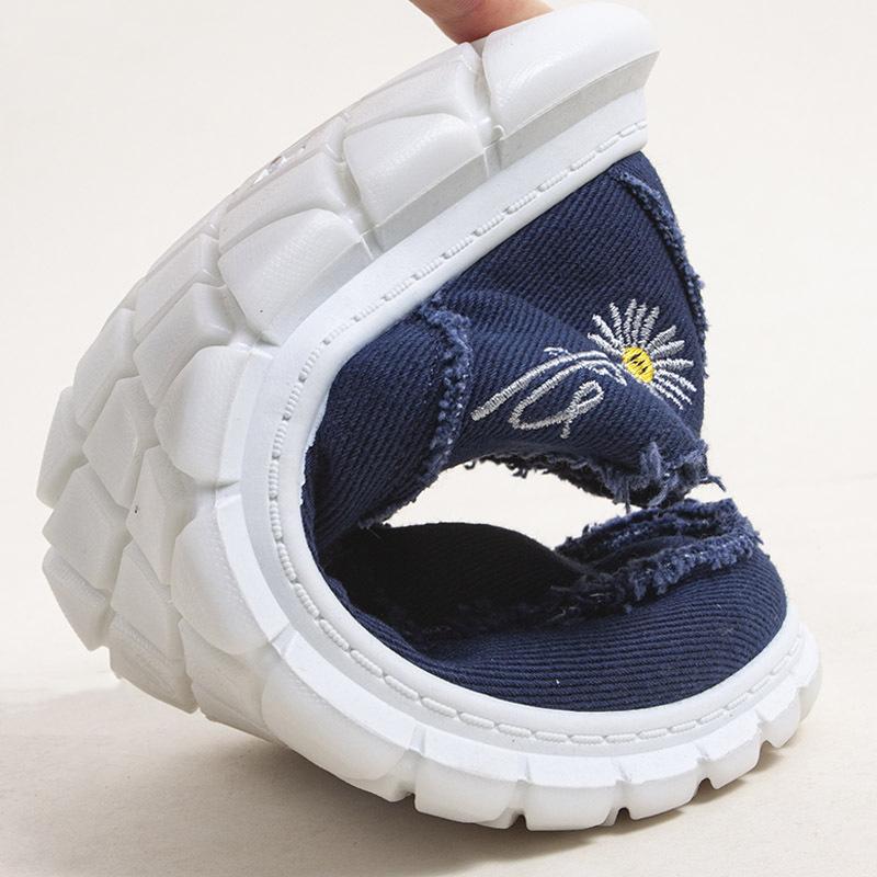 Men's Casual Canvas Shoes Breathable Slip on Loafers Men's Boat Shoes