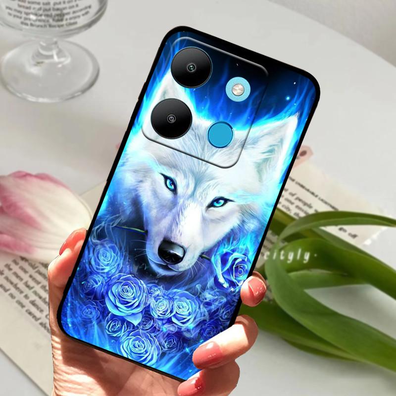 For Infinix Smart 7 Case Luxury Silicone TPU Soft Phone Black Cover Cases For Infinix Smart7 X6515 Funda Protector Coque Capa