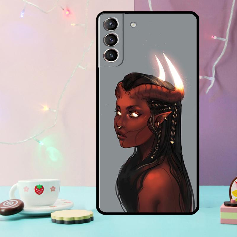 Devil Woman Phone Case For Samsung Galaxy S25 Ultra S20 S21 S22 S23 S24 Plus S9 S10 S24 FE S25 FE Cover