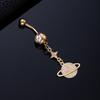Piercing per Ombelico Microstone Chiodi per Ombelico Vento Farfalla Amore Anello per Ombelico Stella Luna Fiore Femminile Fibbia per Ombelico