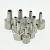 1Pcs Silver Tone Pipe Fitting Connector Stainless Steel Pipe Fitting  for Hose Connection