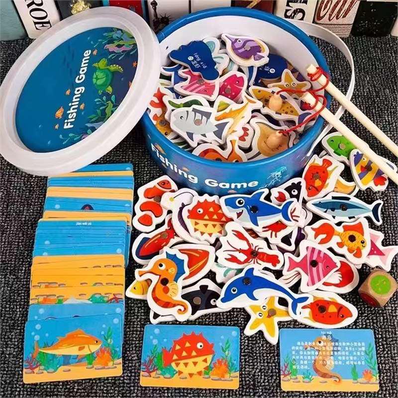 Toddler Educational Magnet Fishing Game for Ages 1-3 Years - Concentration and Thinking Training Toy