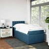 Maison Exclusive - Sommier à lattes de lit avec matelas bleu 90x200 cm velours