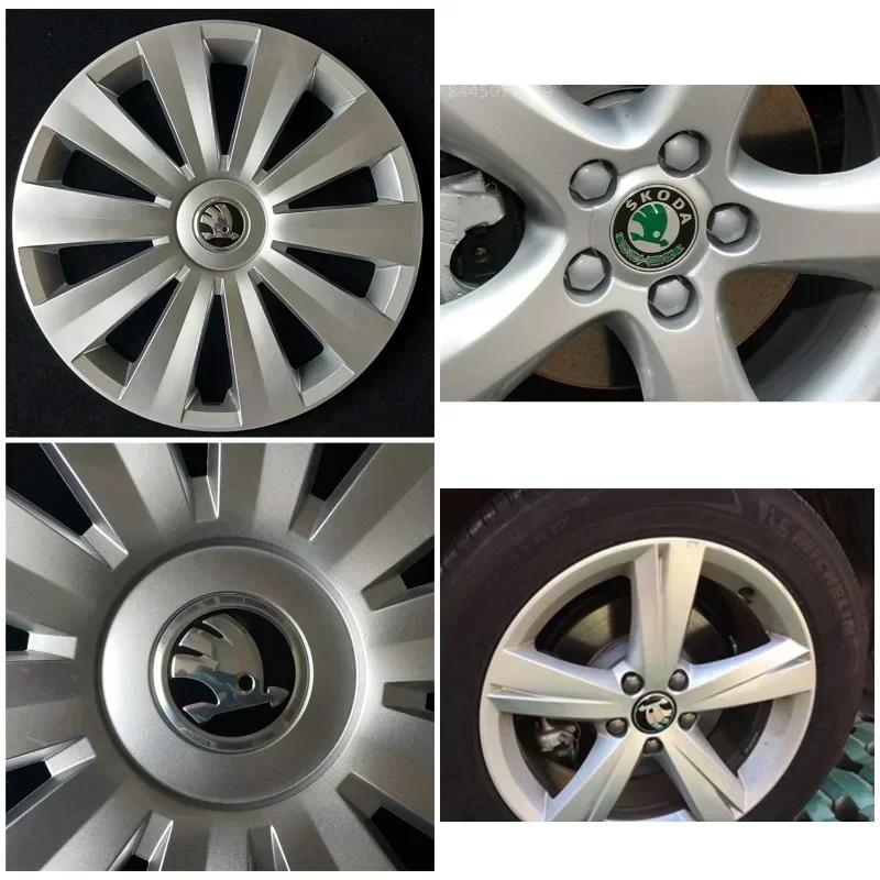 2025 Nuovo per Skoda 56/60/65mm Tappi Centrali Ruote Auto Logo Rapid Kodiaq Fabia Karoq Laura Superb VRS Yeti Octavia Scala Pneumatico D