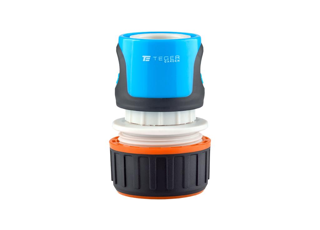 Szybkozłączka 3/4" Do Węża Ogrodowego - Z Waterstop / Teger  Solidny