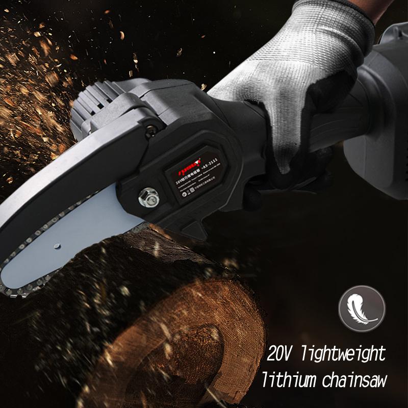 Lithium Ion Logging Saw Brushless Motor Rechargeable Household Handheld Chain Saw High-power Outdoor