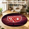 Round Rug Custom Nameracing Club De Lens Pattern Non Slip Carpet Home Floor Decor