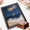 Crystal Pearl Painting 5D DIY Frame Decoration Painting Lighthouse Home Wall Decoration Transparent Pearl Gemstone Painting Picture Art Crafts