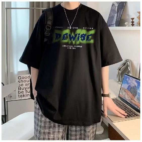 Nové tričko s krátkým rukávem pro muže v létě, trend v korejském stylu, jednoduchý top s polovičním rukávem, volné tričko značky Hong Kong