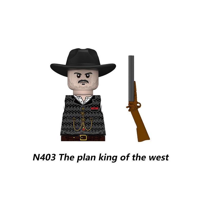 MOC Militär Sowjetischer US-Soldat Figur Baustein Kavallerie Pilot Westlicher Cowboy Detektiv Waffe Schwert Umhang Kinder Spielzeug Geschenk K148