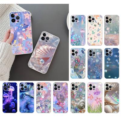 Sea Creatures Jellyfish Phone Case For Iphone 15 14 Pro Max 13 12 11 Pro Max XSMax XR 12 13 Mini 14 Plus