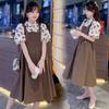 Summer Forest Style Dress Pregnant Women's Dress Women's Loose Fit Dress Cute and Gentle Knee Length Long Skirt