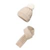 European Winter Knit Wool Hat, Scarf & Gloves Set