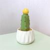 Mini Artificial Cactus and Bonsais Figure Resins Succulent Faux Potted Plant Figurine for Home and Office Desktop Decors