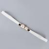 Creative Pearl Buckle Belt PU Leather Dress Skirt Waist Elastic Thin Women Belts Ladies Waistband