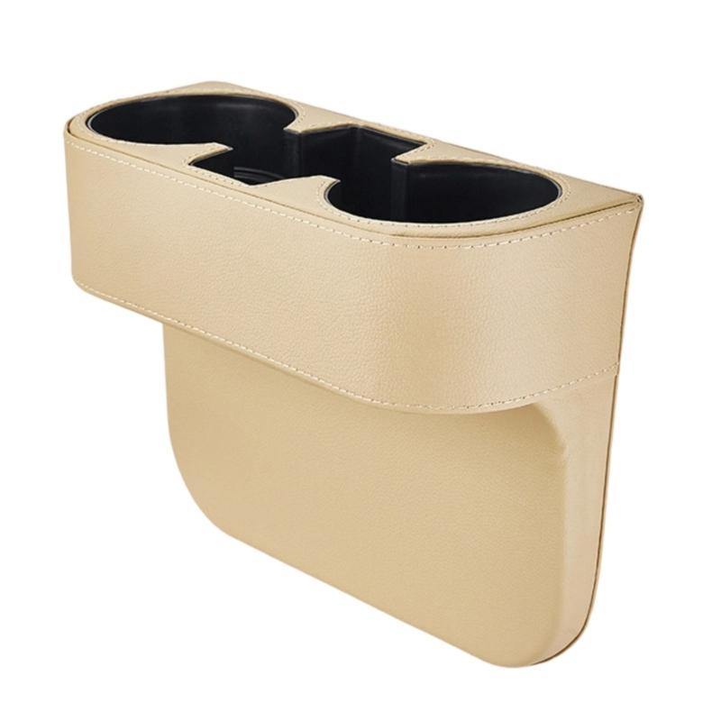 

Universal Vehicle Seat Space Storage Box Leather Container For Phone Accessories And Cups Suitable For Most Cars