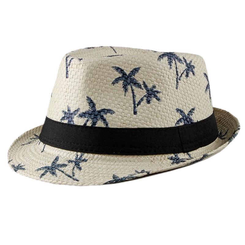 2025 New Korean Trendy Sun Hats British Top Hat Women's Men's Grometric Straw Hat Belt Jazz Hats Couple Beach Hat Fedoras Cap