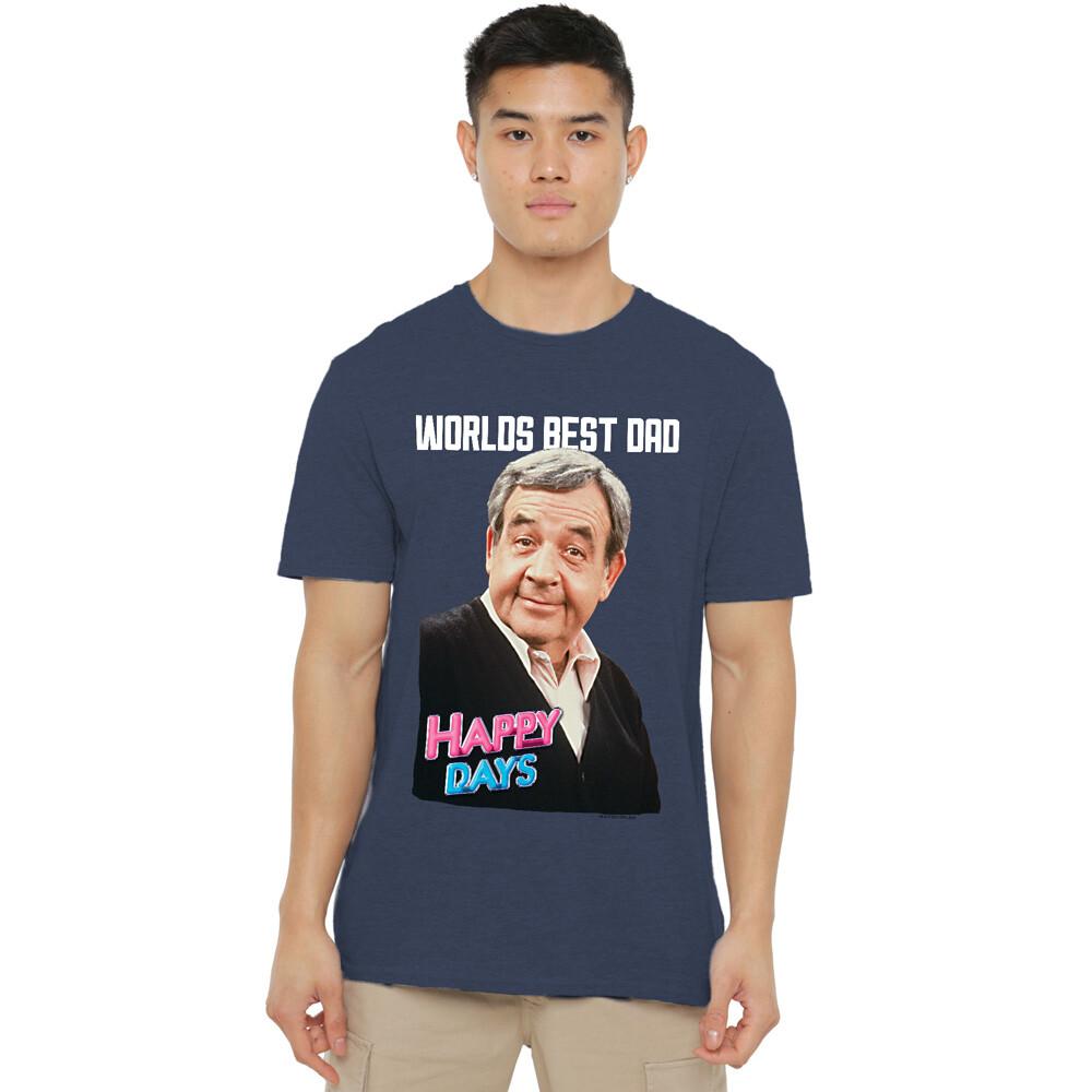 Happy Days Best Dad T-Shirt S-2XL, Navy Unisex T-Shirt XXXXL