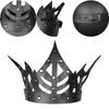 2022 Autumn Collection Gearduke Pu Leather Punk Crown Headpiece For Adults