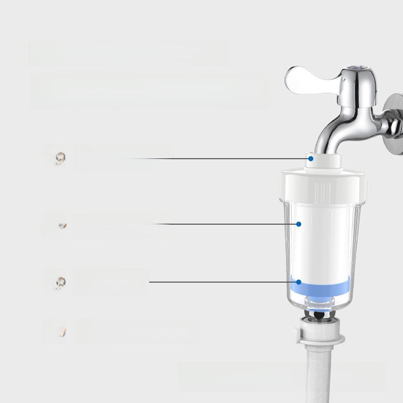 Avancerat tvättmaskinsduschblandare förfilter med keramisk kärna och PP-bomull