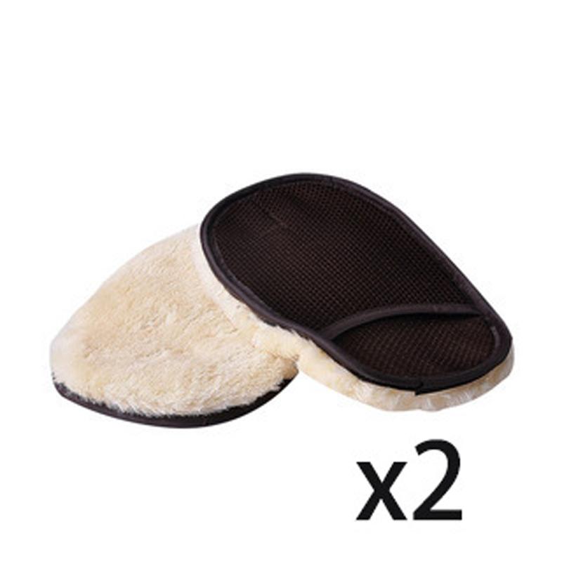1/2pcs, Wool Car Washing Gloves, Soft and Smooth High Density Car Washing Gloves, Suitable for Car Home Office Glass
