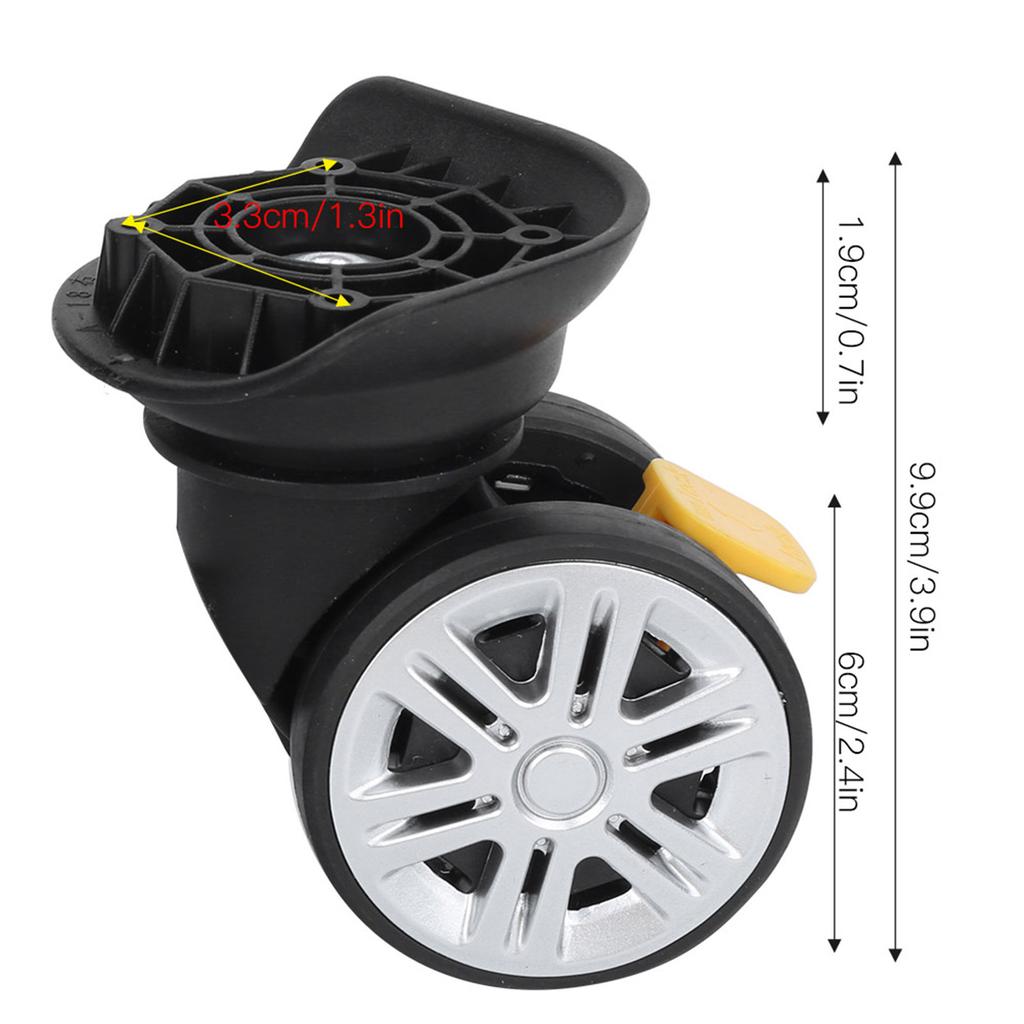 Outdoor Mute Brake Universal Wheel Drawbar Box Suitcase Luggage Cases Replacement