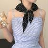 Stilvolles Polka-Dot Dünnes Stirnband Sommer Kleiner Schal Sonnenschutz Haarband Für Sport Outdoor Laufen