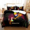 New Hip Hop Daft Punk Bedding Set Cartoon Anime Three-piece Set Adult Kid Bedroom Duvetcover Sets 3D Kawaii Roupa De Cama Casal