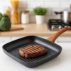 Nonstick Square Skillet Ergonomic Design Grill Pan Professional Cooking Griddle  Grilling