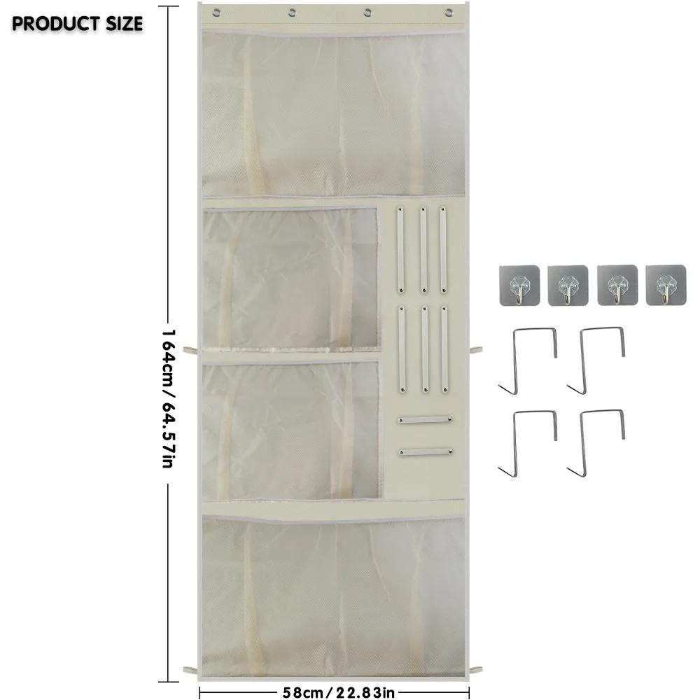 Stuffed Toys Storage Bag Door Back Hanging Kids Toys Organizer for Baby Plush Toys Nursery Kids Room Stuffed Storage Bag