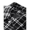Veste à carreaux noirs et blancs pour homme GXG