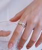 47Bag 925 Silver Twisted Bold Silver Open Ring Sinus