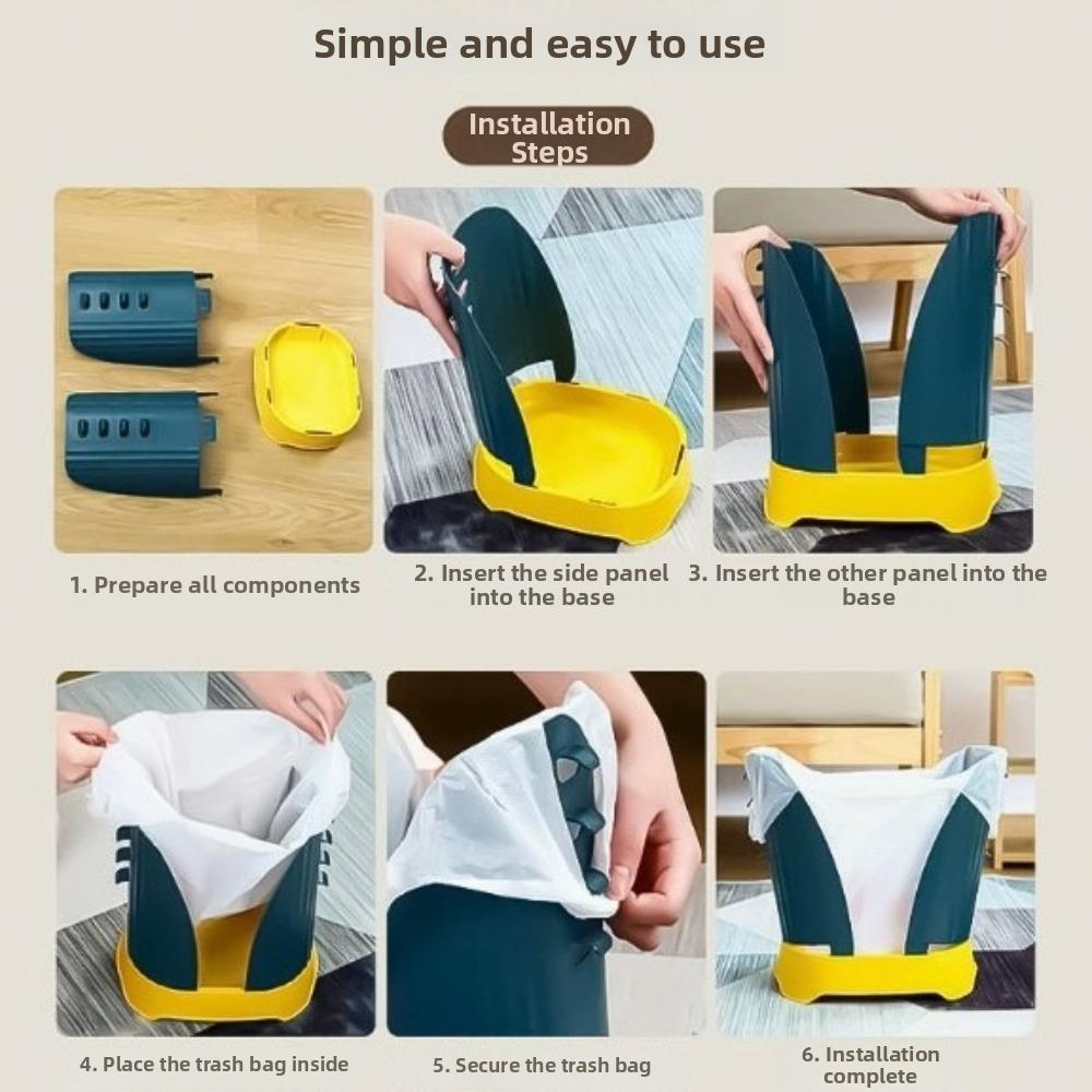 Space Saving Expandable Trash Can Plastic Trash Bin Trash Basket Collapsible Waste Basket Office