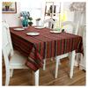 South East Asia Famous Bronzing Striped Cotton And Linen Lace Tablecloth Coffee Table Tablecloth Table Cloth