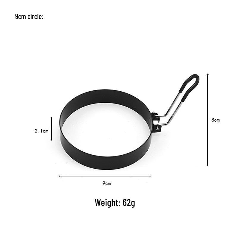 Creative Non-Stick Stainless Steel Egg Ring for Frying, Toasts, Sandwiches & Pancakes.