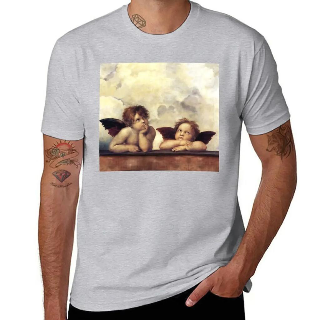 RENAISSANCE ANGELS Winged Cherubs T-Shirt aesthetic clothes vintage clothes Short sleeve tee mens graphic t-shirts funny
