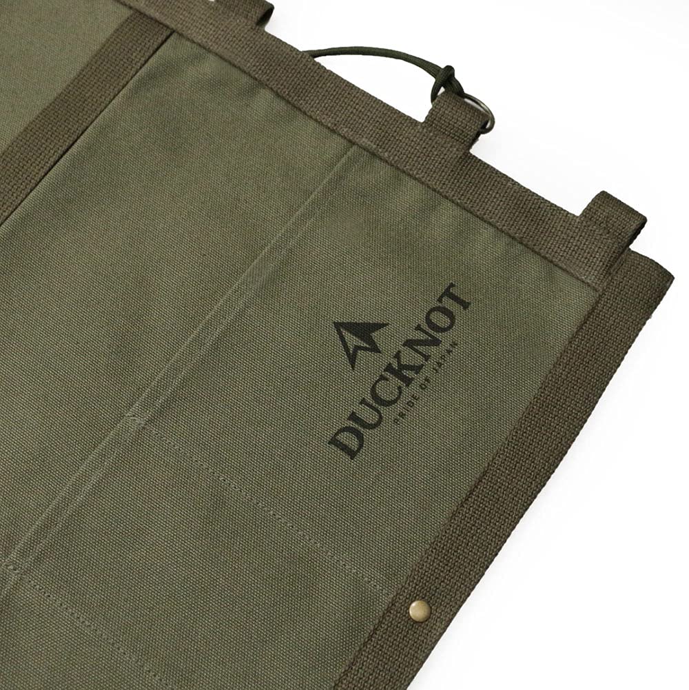 DUCKNOT Chair Back Pocket Canvas Hanging Organizer Wall Pocket Seat Back Pocket Storage Pocket Made In Japan (Khaki)