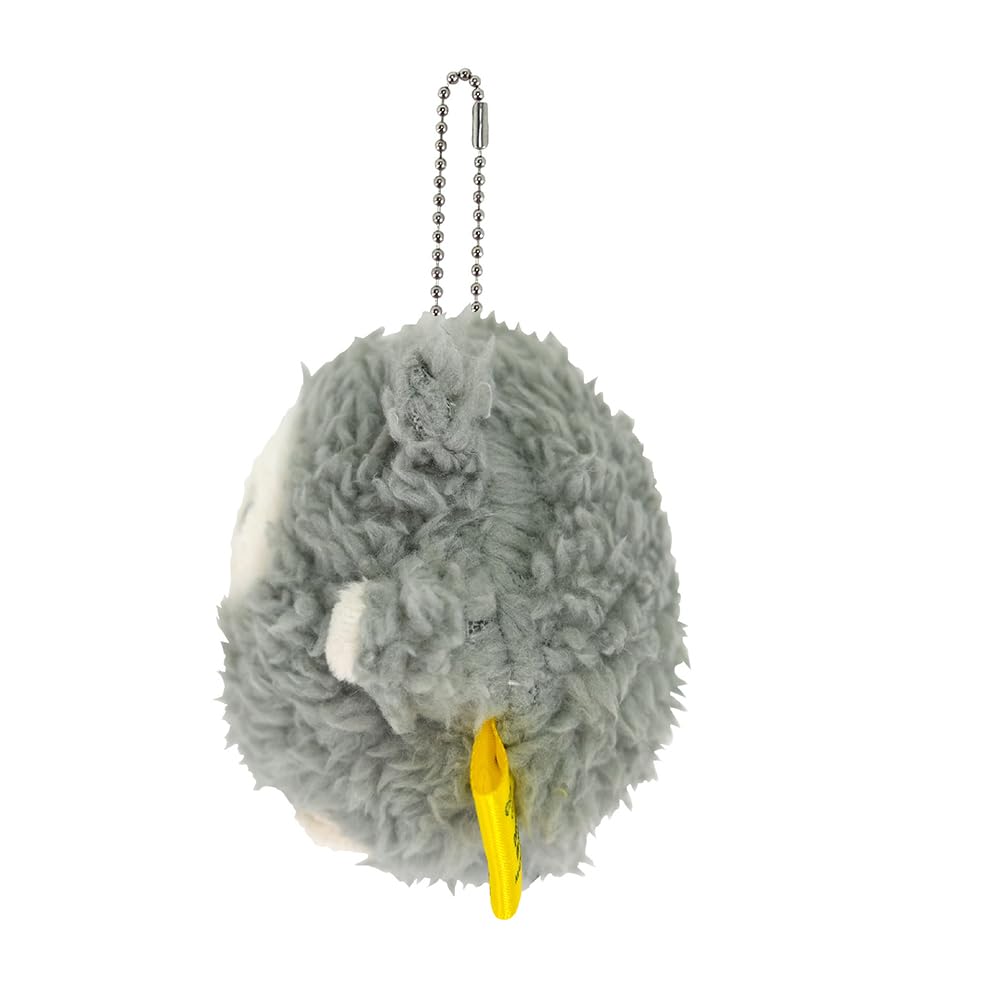 Sun Lemon Sheep Stuffed Animal Keychain Grey 10x6x8cm P-9682