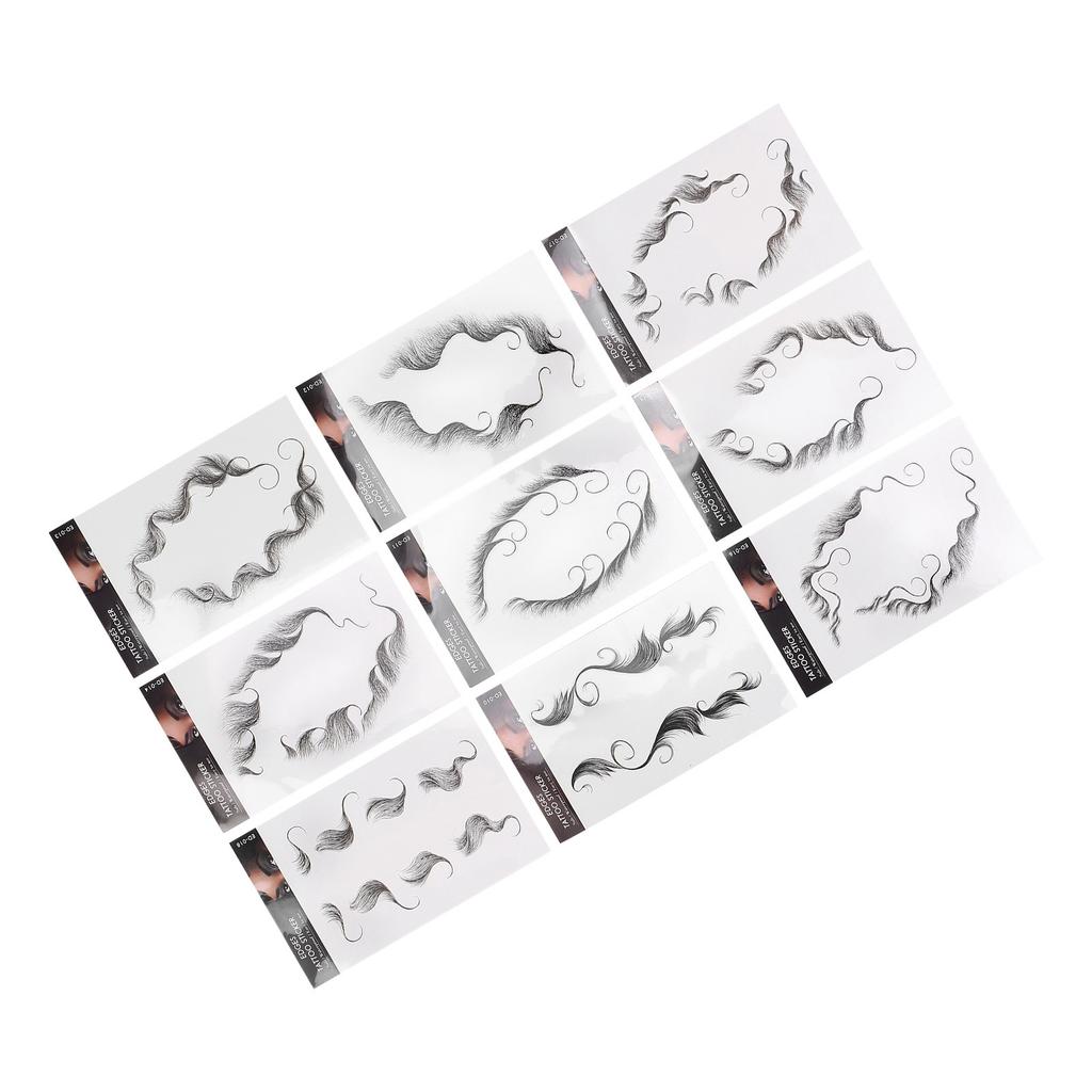 Hair Tattoo Sticker Hair Salon DIY Hairstyling Hair Stickers Fake Hairline Sticker 9pcs/Set