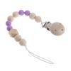 Nipple Holder Beaded Wooden Baby Pacifier Clip Chain Nipple Leash Strap Pacifier Clips Soother Chain