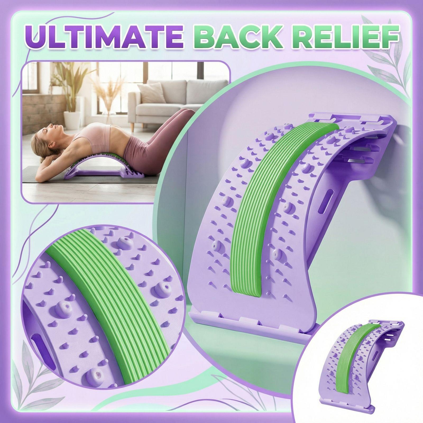 Lumbar Spine Soother, Lumbar Protrusion Traction Device, Lumbar Pain Cushion, Lumbar Spine Stretching Exercise Massage One Size