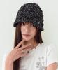 THE GREEN LAB Soft Crochet Boucle Knit Beanie [Black]