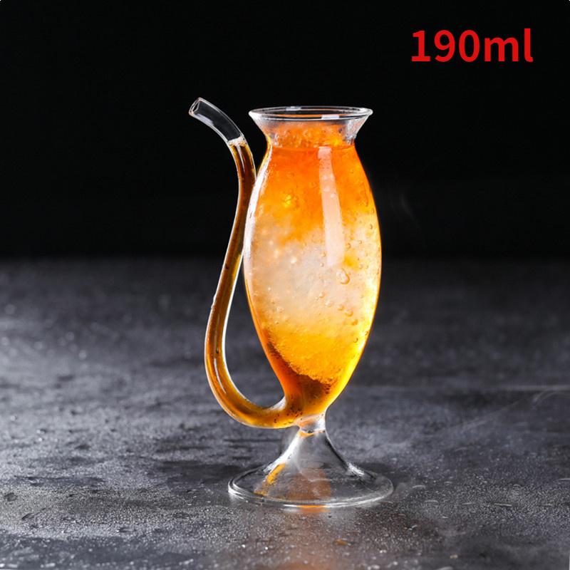 Cocktail Goblet Glass With Pipette, Martini Glasses, Wine Glasses, Beer, Champagne, Juice Drink Cup, Glassware, Drinkware