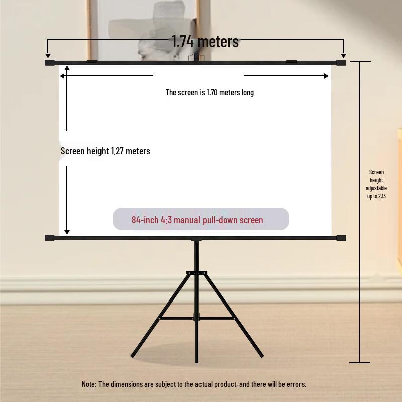 SMVP 84-inch 4:3 Portable Projector Screen