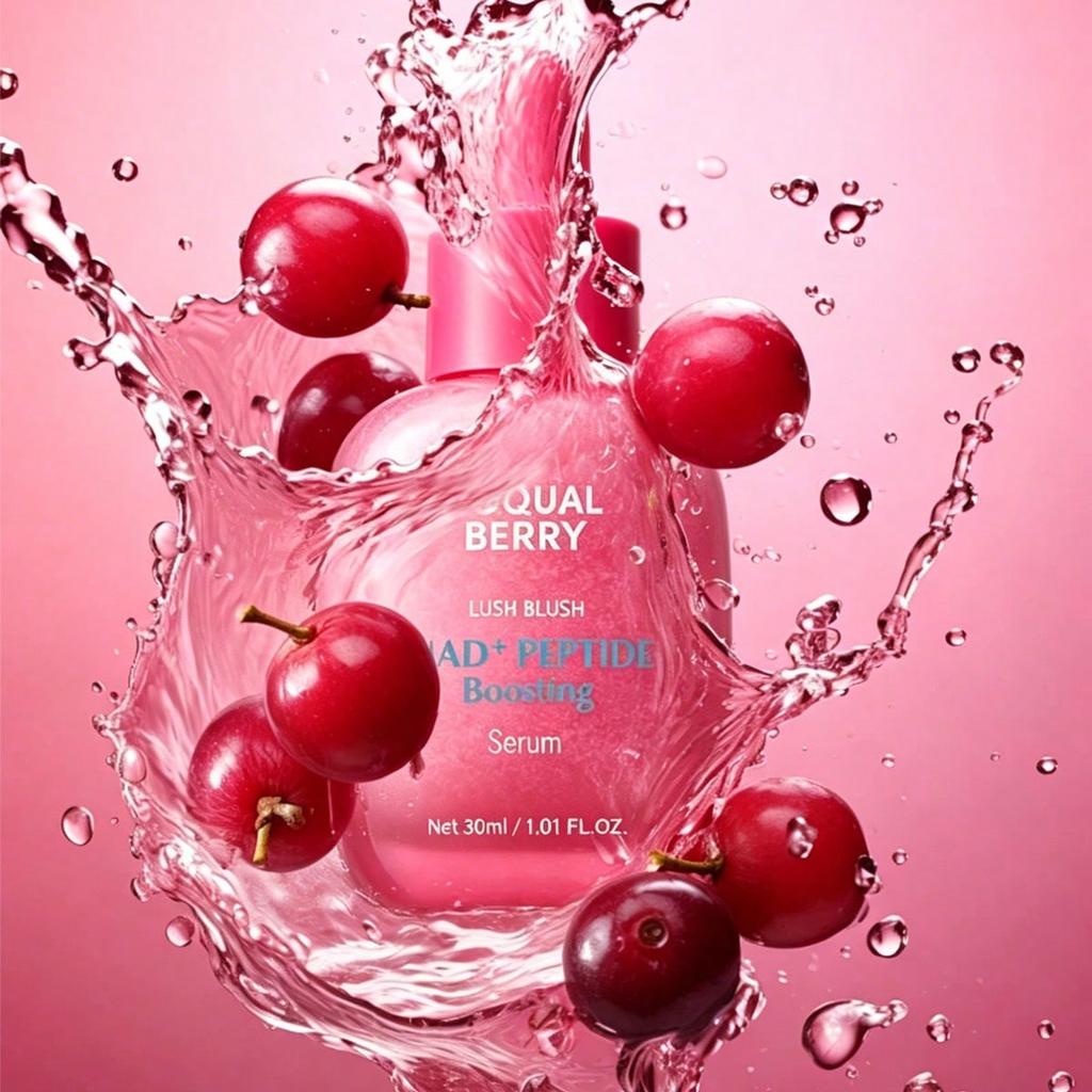 NAD+ Peptid-Boostendes Smoothie-Serum – Anti-Aging Koreanische Hautpflege Mit 5 Ceramiden & Veganem Kollagen, Feuchtigkeitsspendendes Antioxidatives Serum Für Festigkeit,